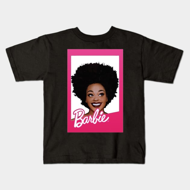 Jill Scott x Barbie Vintage Kids T-Shirt by Olvera_Nattie